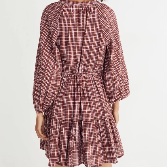 MADEWELL Seersucker Wrap Mini Dress Size XL - Picture 14 of 15